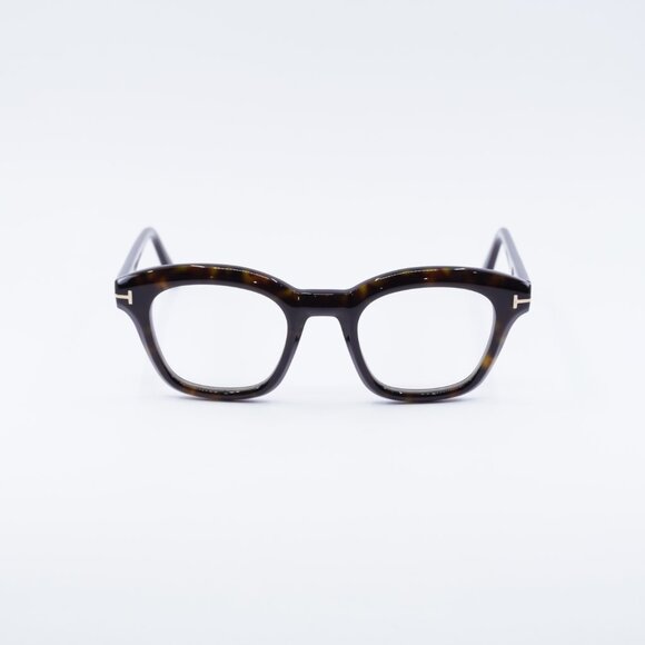 Tom Ford FT5961-B 052 Eyeglasses Havana 49mm Square Frame, Blue Light Block - Picture 4 of 10